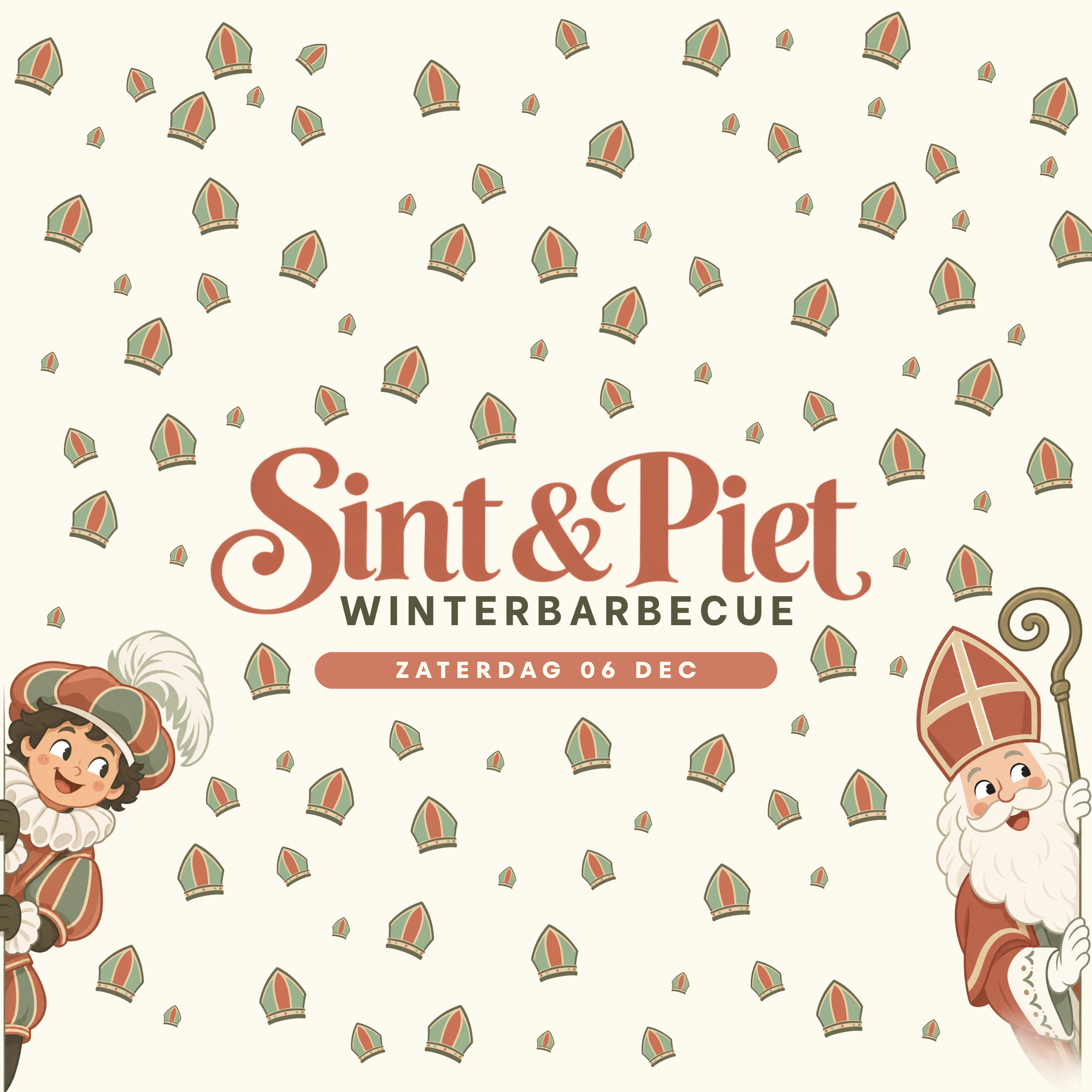 Sint en Piet Winterbarbecue ❄️🍖
